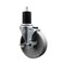 Service Caster 5'' Semi Steel Swivel 1-3/4'' Expanding Stem Caster with Brake SCC-EX20S515-SSR-TLB-134 - alternate 1